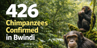 Landmark Census Confirms 426 Chimpanzees in Uganda’s Bwindi Impenetrable National Park
